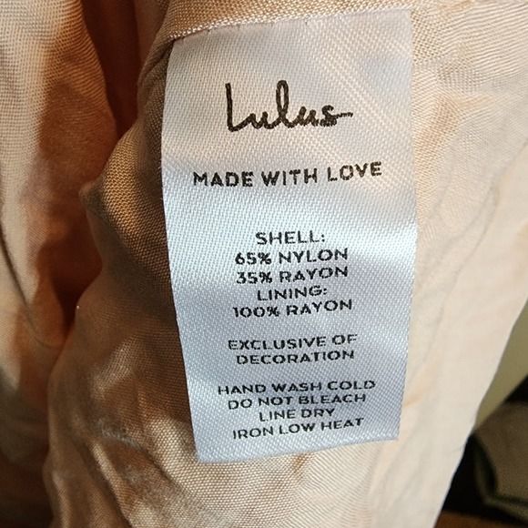 Lulu's blush pink tie strap tiered babydoll dress, small, NWT - Picture 8 of 10